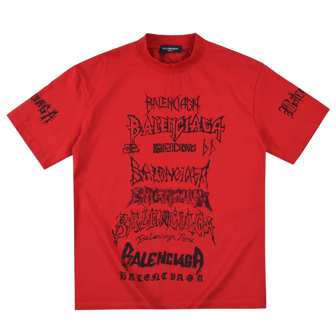 BALENCIAGA DIY METAL Large Fit T-shirt（124660）