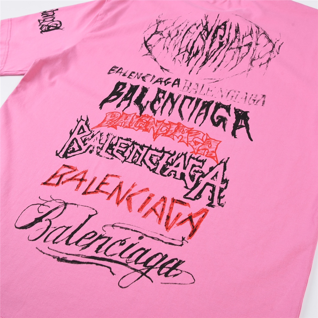 [Copy]BALENCIAGA DIY METAL Large Fit T-shirt（124662）