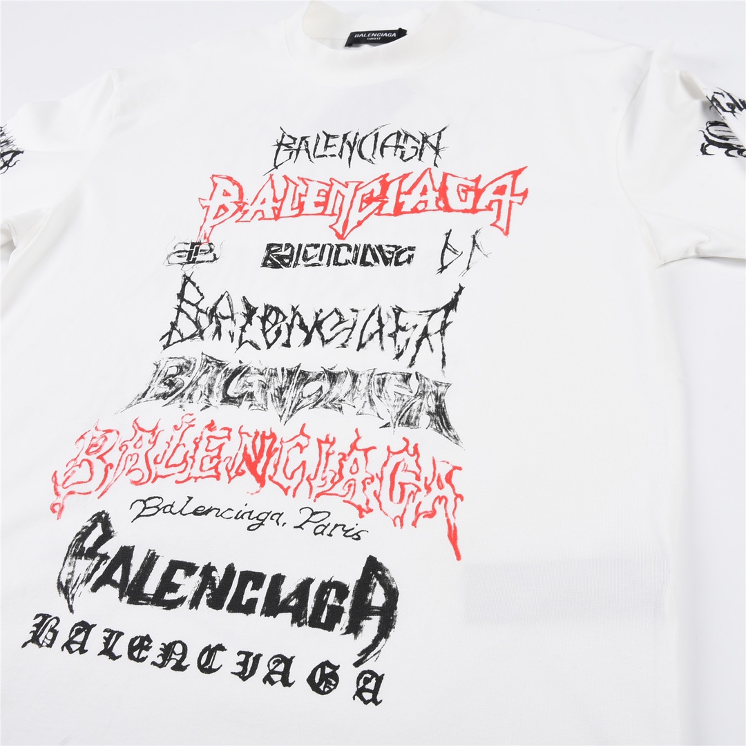 BALENCIAGA DIY METAL Large Fit T-shirt（124664）