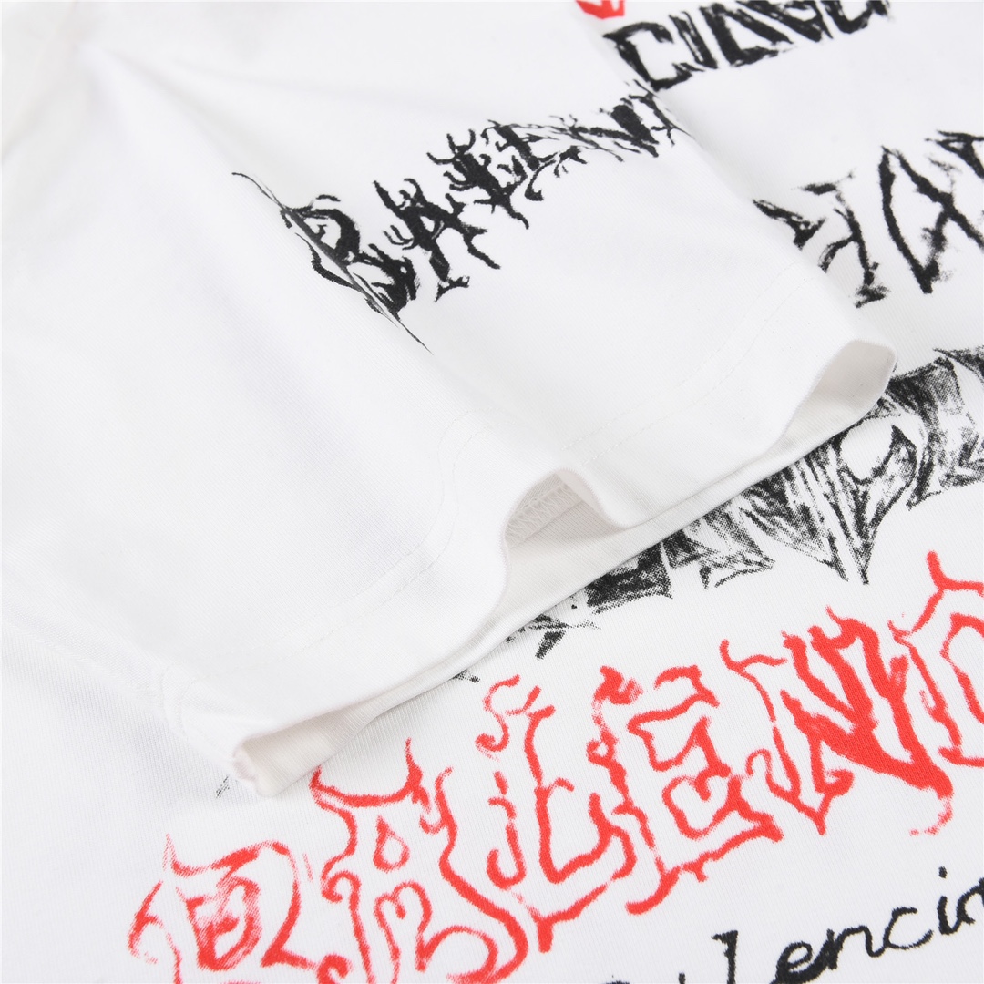 BALENCIAGA DIY METAL Large Fit T-shirt（124664）