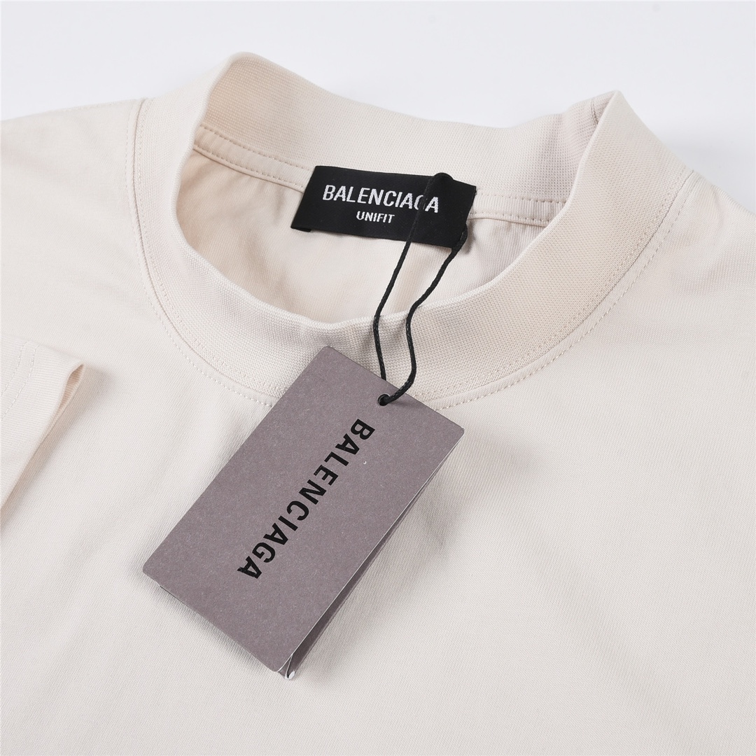 BALENCIAGA POLITICAL CAMPAIGN logo T-shirt（124670）