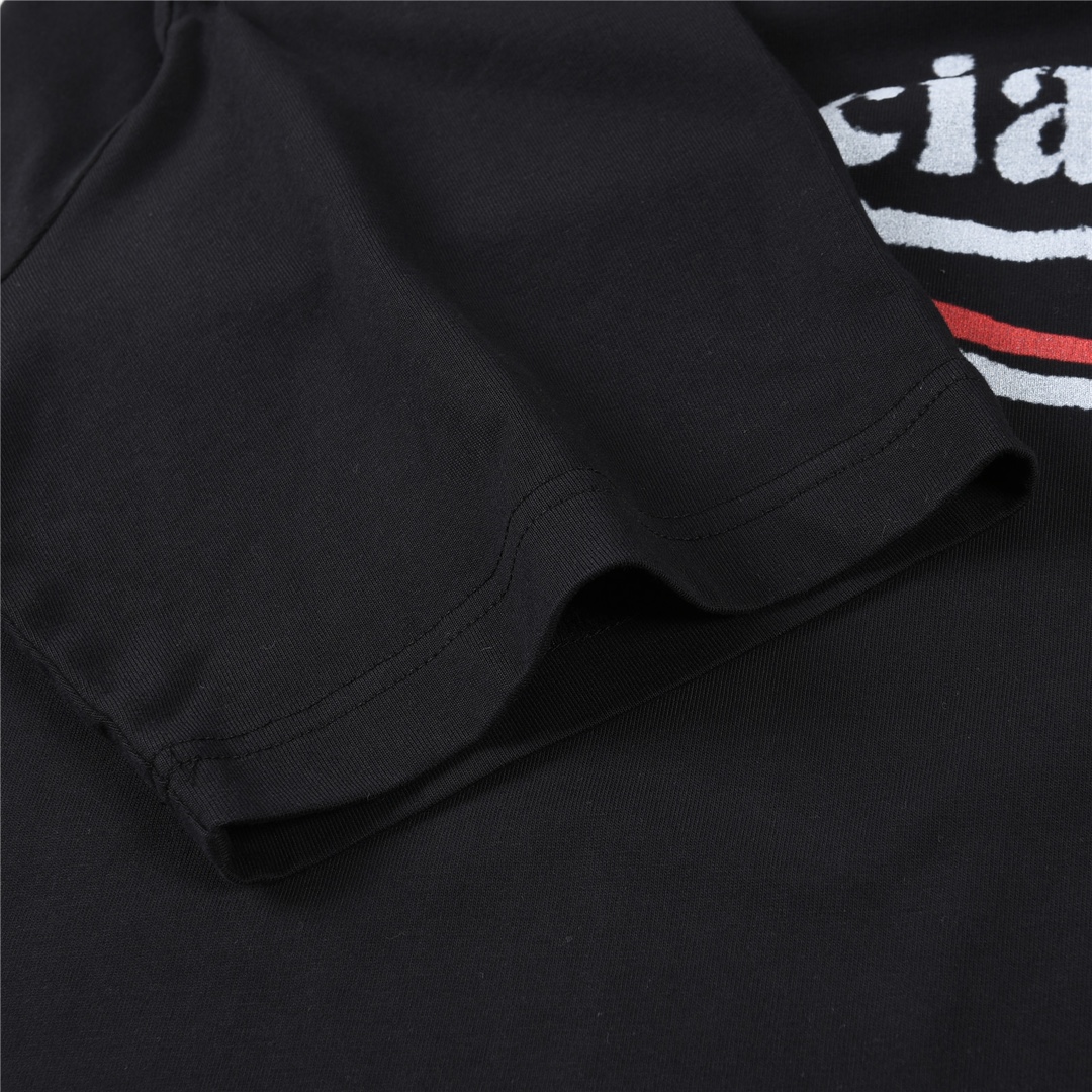 BALENCIAGA POLITICAL CAMPAIGN logo T-shirt（124672）