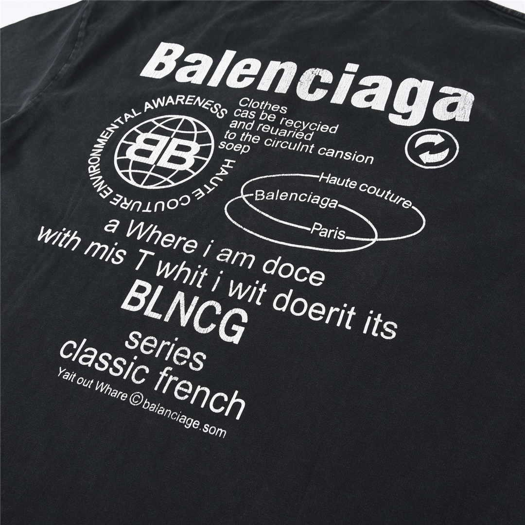 BALENCIAGA printed t-sleeve（124674）