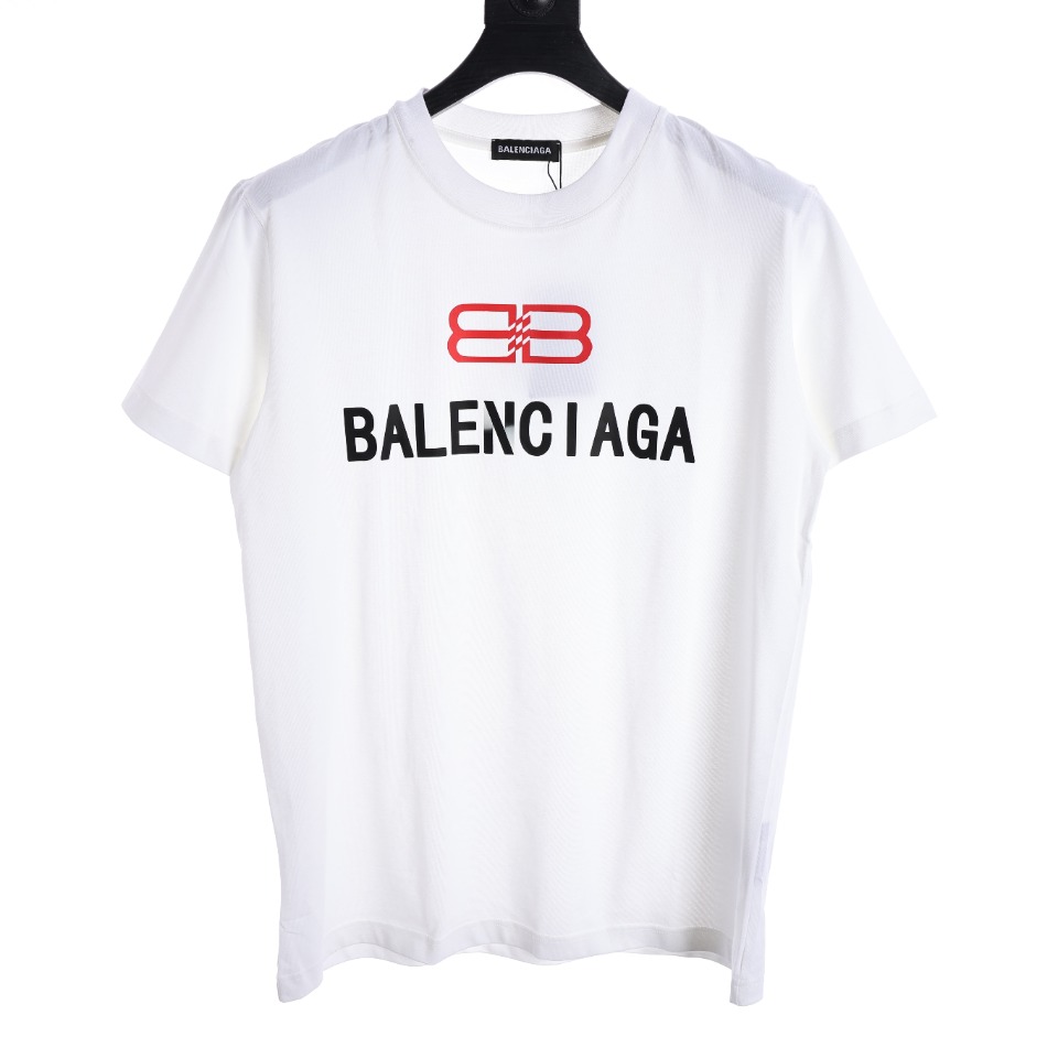 balenciaga Double B printed T-shirt（124697）
