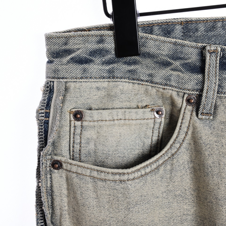 balenciaga distressed denim pants（124729）