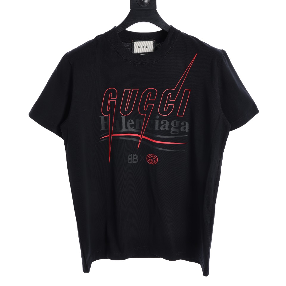 Gucci&BALANCIAGA printed T-shirt（124745）