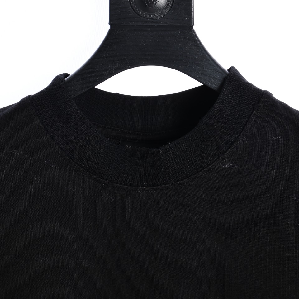 balenciaga torn print t-shirt（124772）