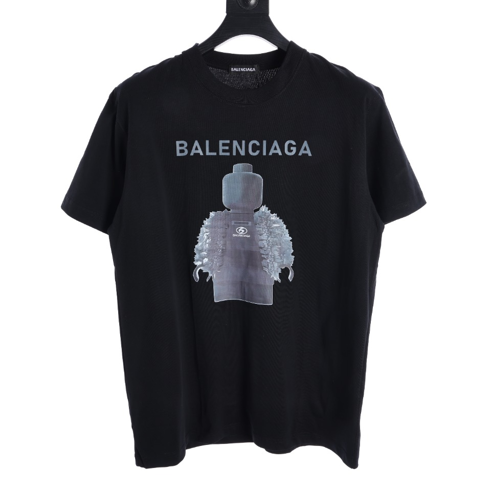 Balenciaga Cartoon building block portrait T-shirt（124801）
