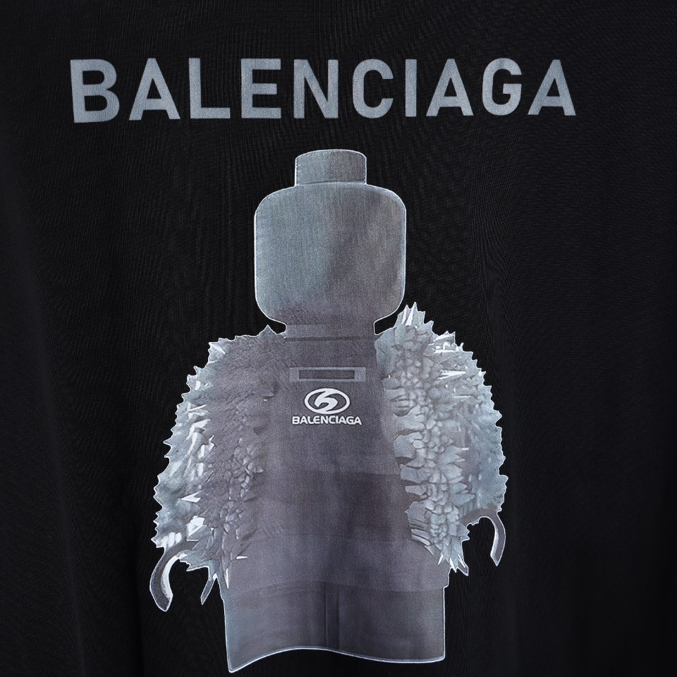 Balenciaga Cartoon building block portrait T-shirt（124801）