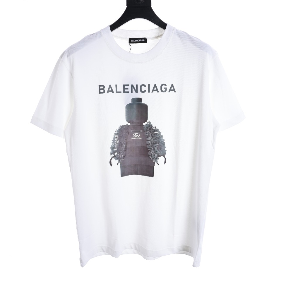 Balenciaga Cartoon building block portrait T-shirt（124803）