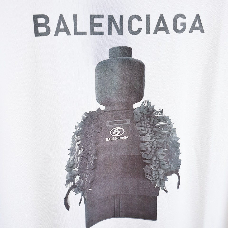 Balenciaga Cartoon building block portrait T-shirt（124803）