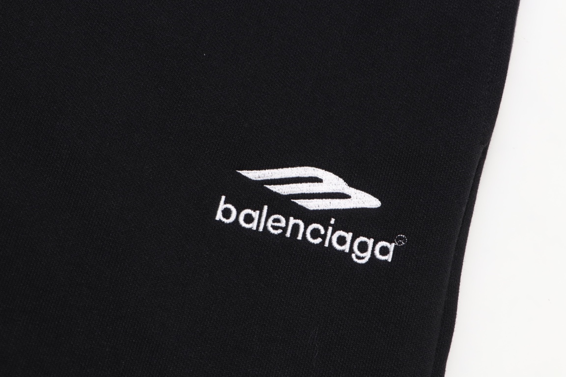 BALENCIAGA SOCCER BAGGY スウェットパンツ で ブラック＆ホワイト（125162）