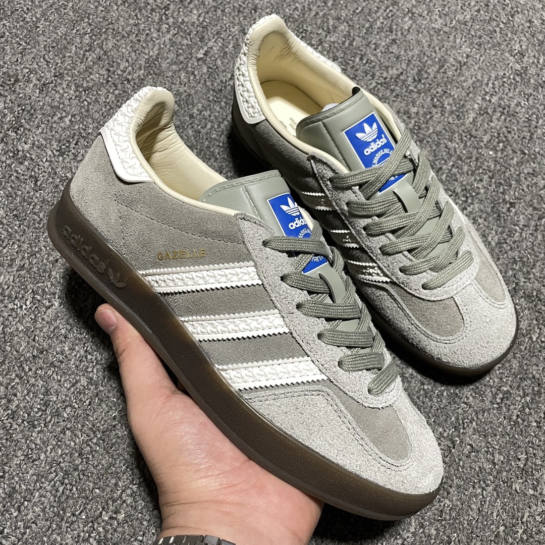 Adidas Originals Gazelle Indoor Cement gray（IF1807）