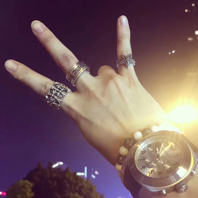 Chrome hearts polished scroll ring（CHROME HEARTS 294）