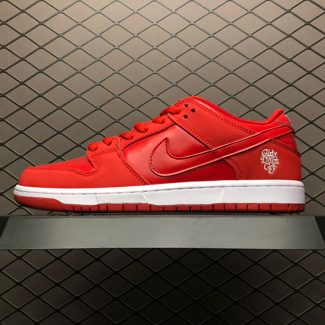 Girls Don't Cry × Nike SB Dunk Low Pro QS "Red" / VERDY(FZ5654-100)