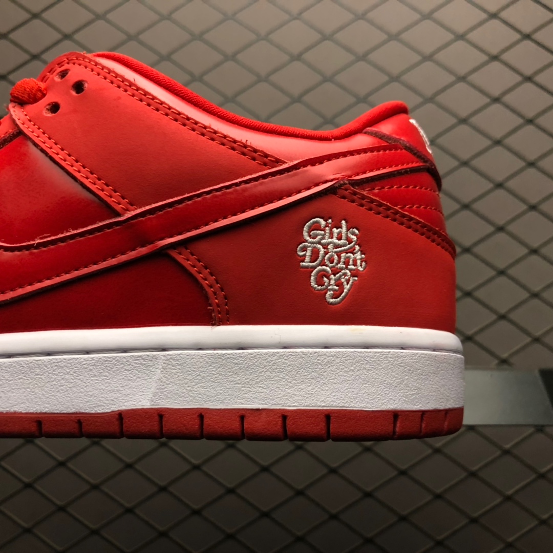 Girls Don't Cry × Nike SB Dunk Low Pro QS "Red" / VERDY(FZ5654-100)