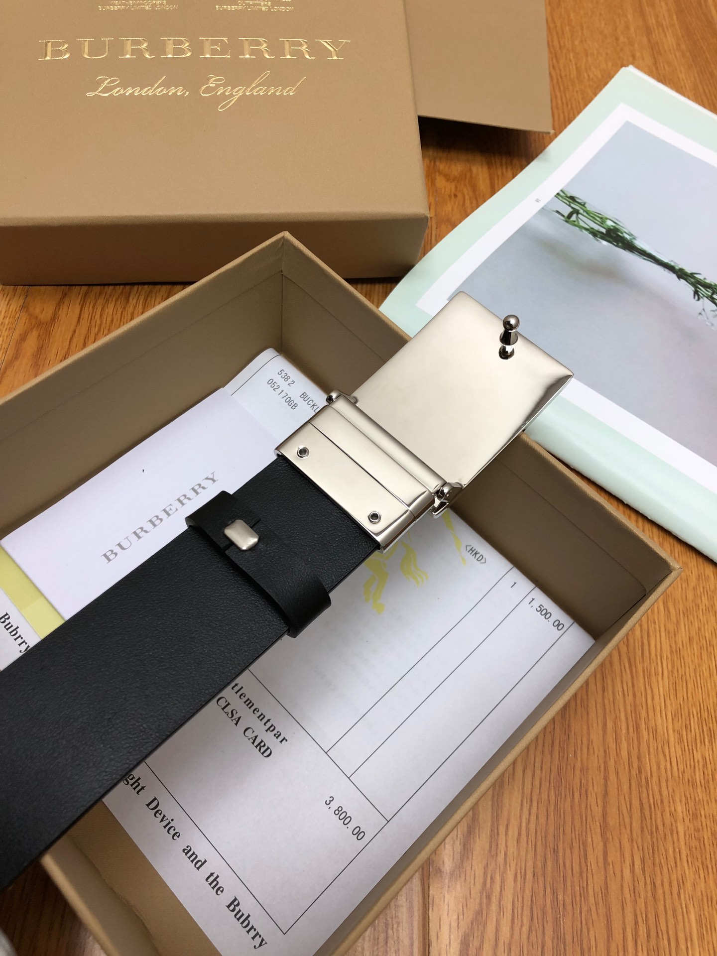 Burberry men's belt in vintage check pattern（80698561）