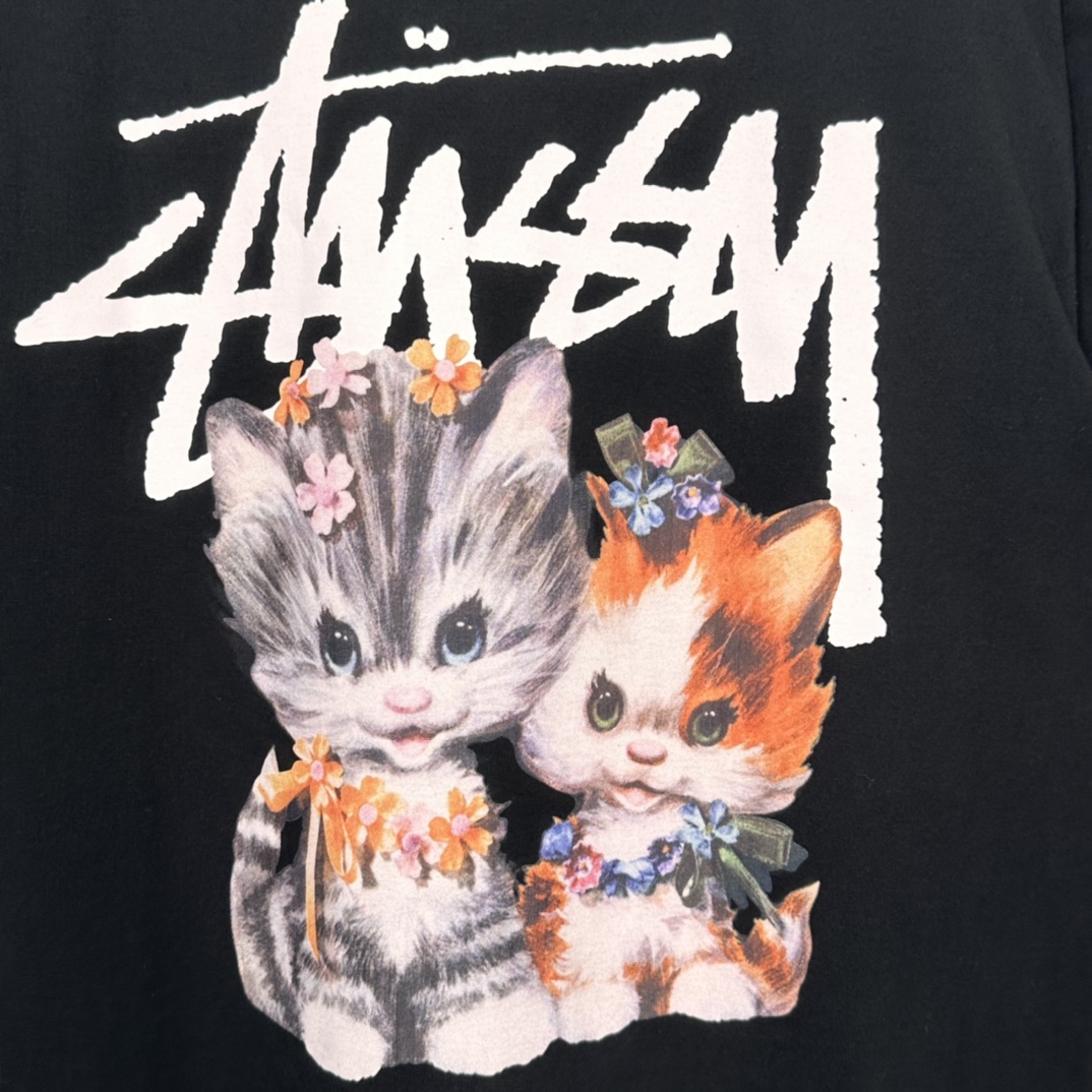 Stussy Kittens Tee "Black"（1904965）