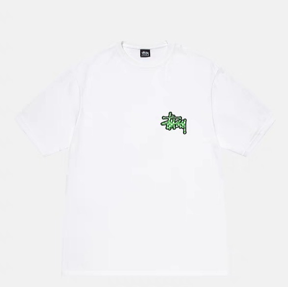 Stussy 23SS CHECKER STOCK TEE  "White"（1904987）