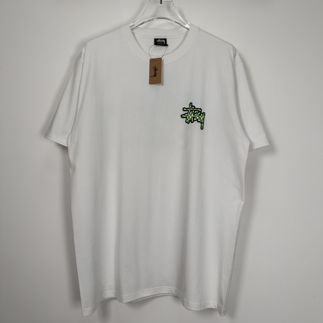 Stussy 23SS CHECKER STOCK TEE  "White"（1904987）