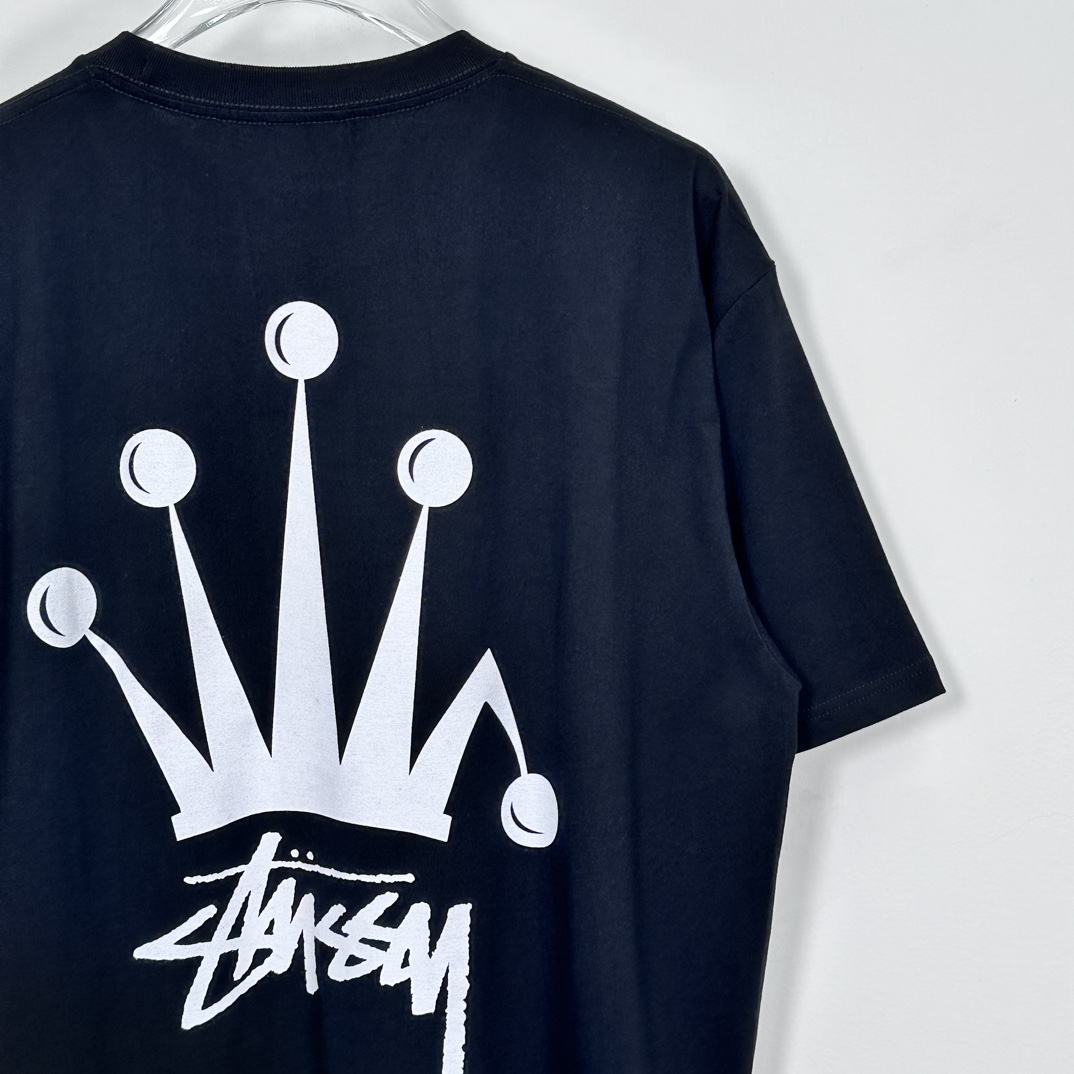 Stu_ssy REGAL CROWN PIGMENT DYED グラフィック プリント T
