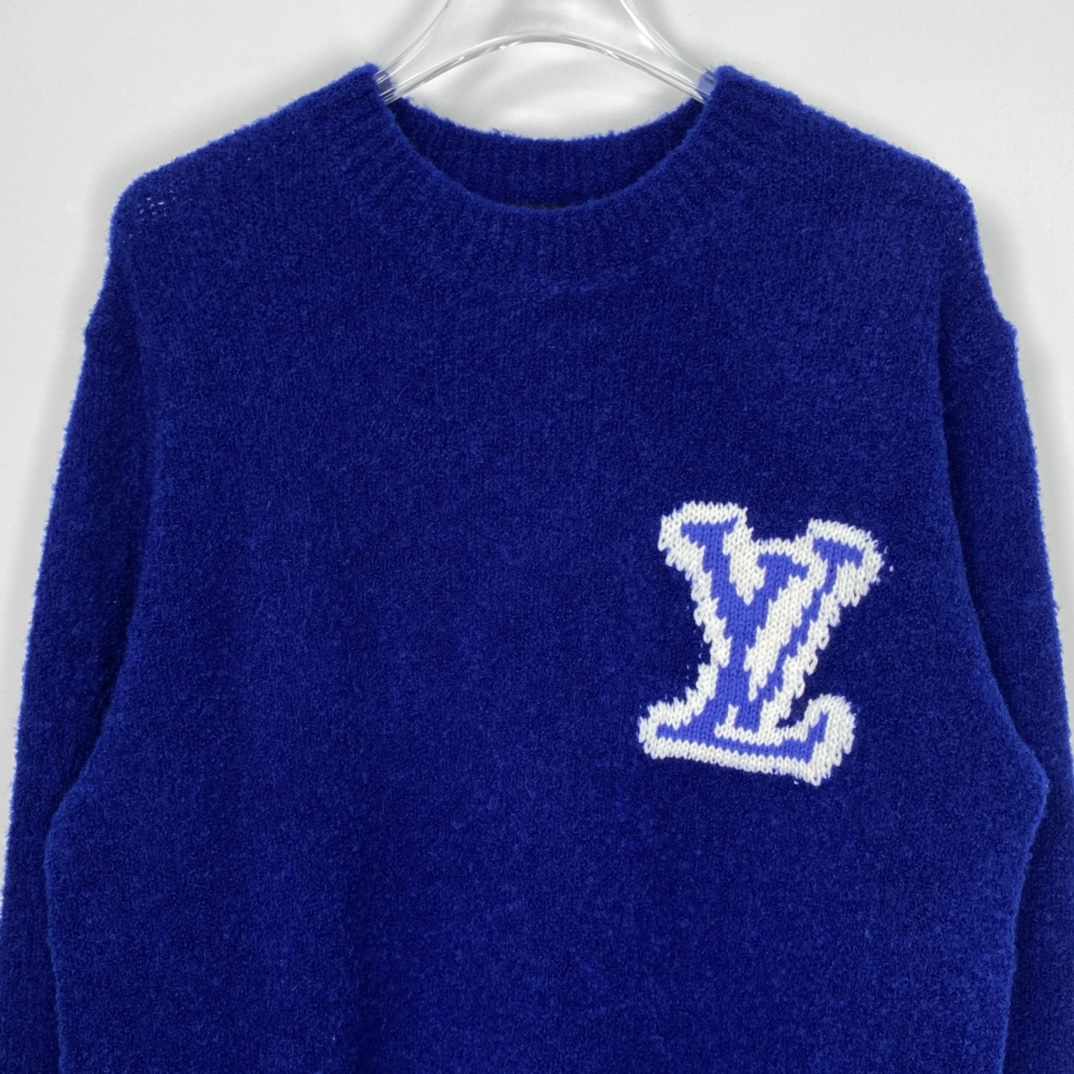 Louis Vuitton LV Intarsia Crewneck Royal blue（1A7XOI）