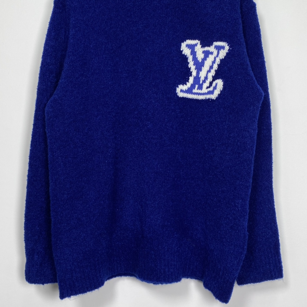 Louis Vuitton LV Intarsia Crewneck Royal blue（1A7XOI）