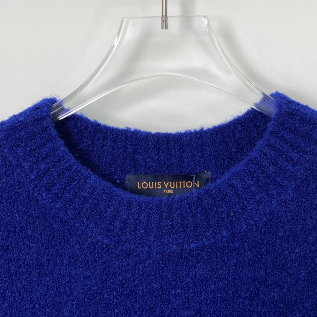 Louis Vuitton LV Intarsia Crewneck Royal blue（1A7XOI）