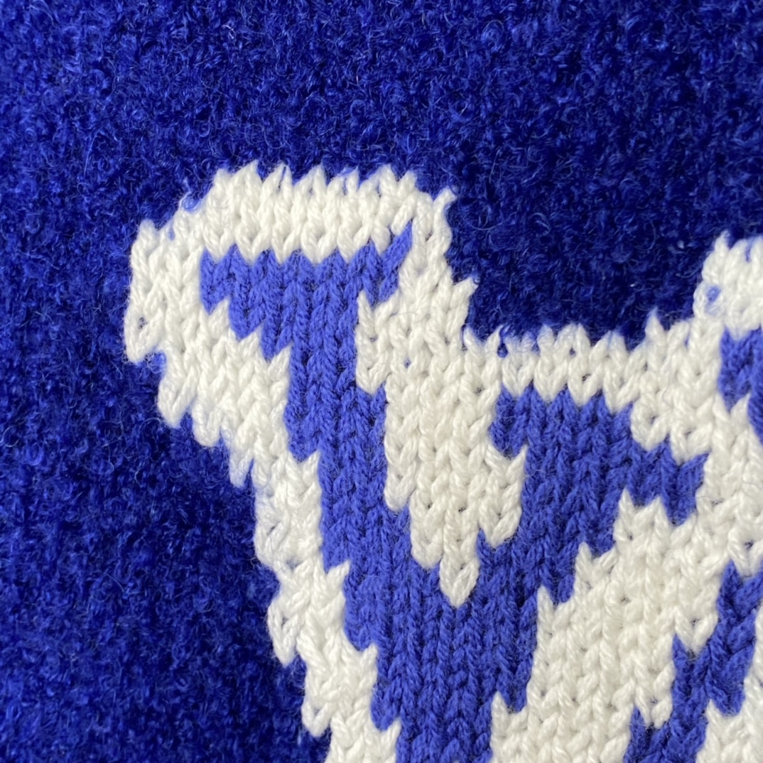 Louis Vuitton LV Intarsia Crewneck Royal blue（1A7XOI）
