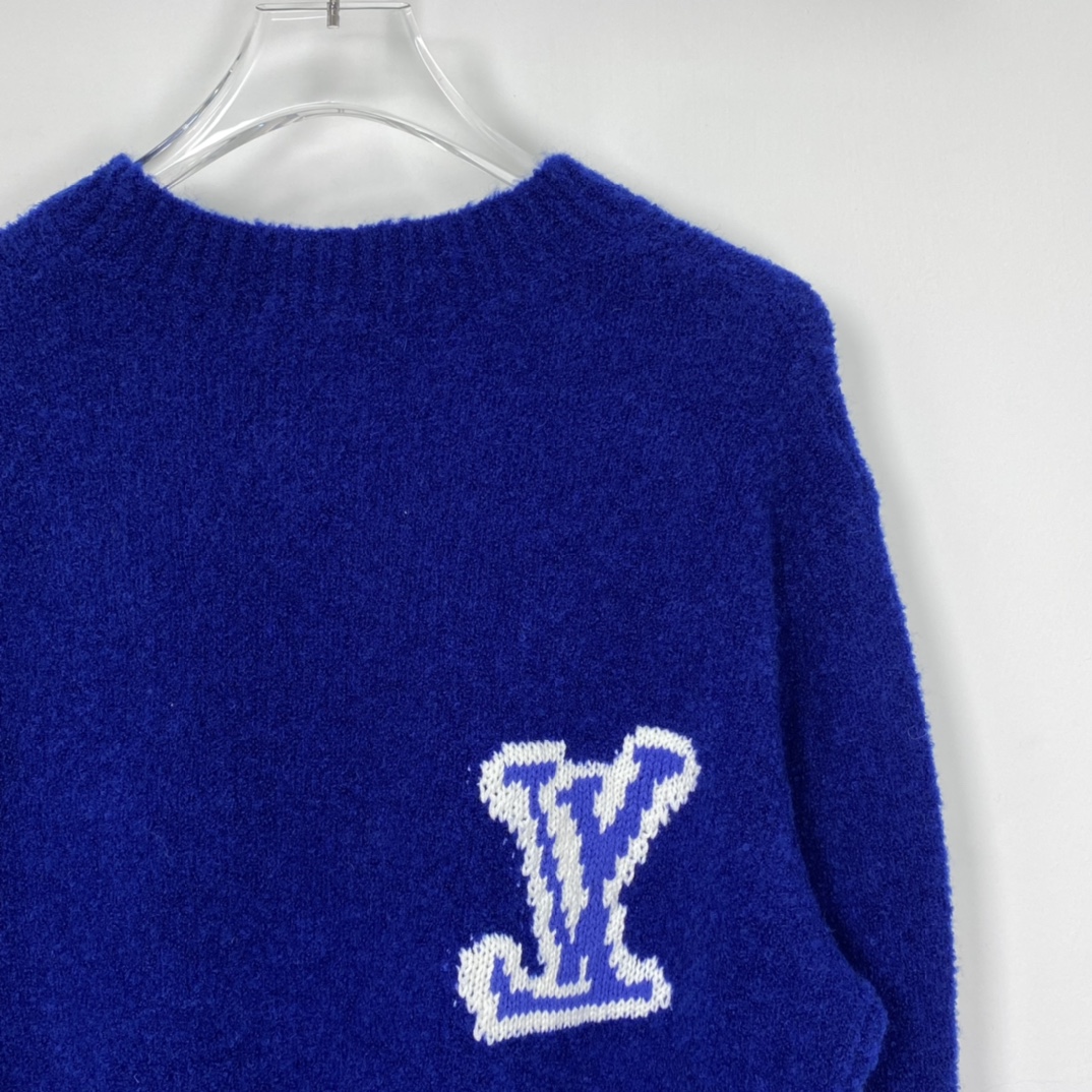 Louis Vuitton LV Intarsia Crewneck Royal blue（1A7XOI）