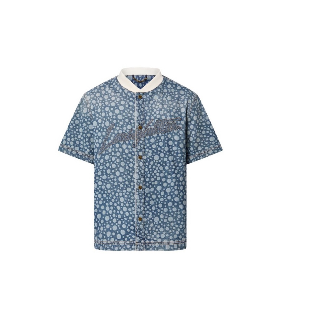 Louis Vuitton Yayoi Kusama Infinity Dots Baseball Shirt（1AB6O5）