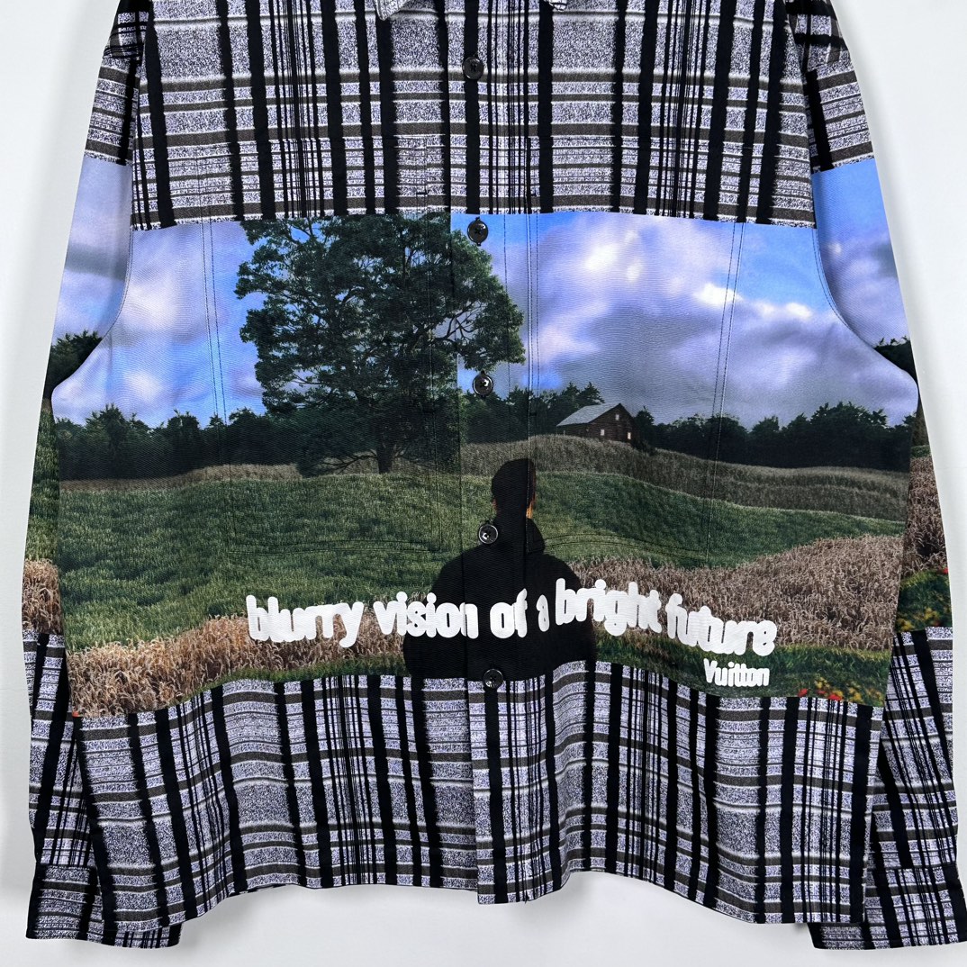 Louis Vuittonprint cotton overshirt （1ABY24）