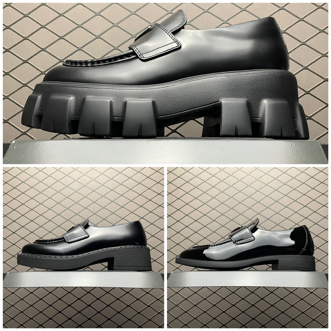 Prada Leather Loafers 'Black（1D246M-055-F0002-F_050）