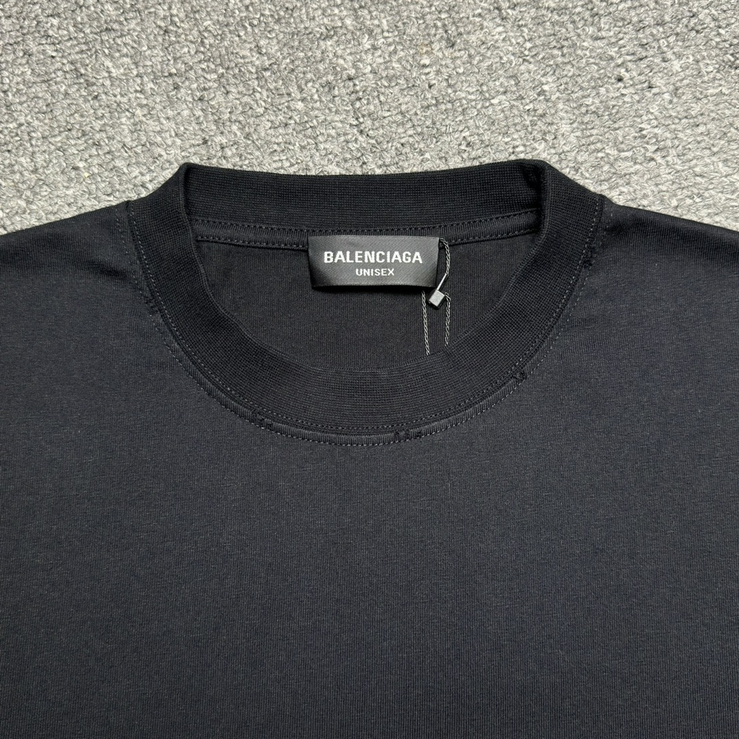 Balenciaga Script Logo T-shirt (612966TMVB41070）