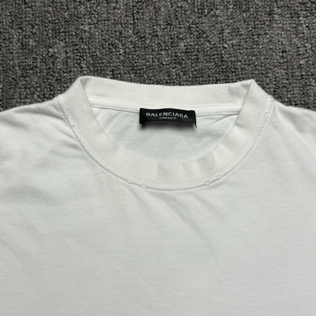 Balenciaga Script Logo T-shirt (612966TMVB49040）