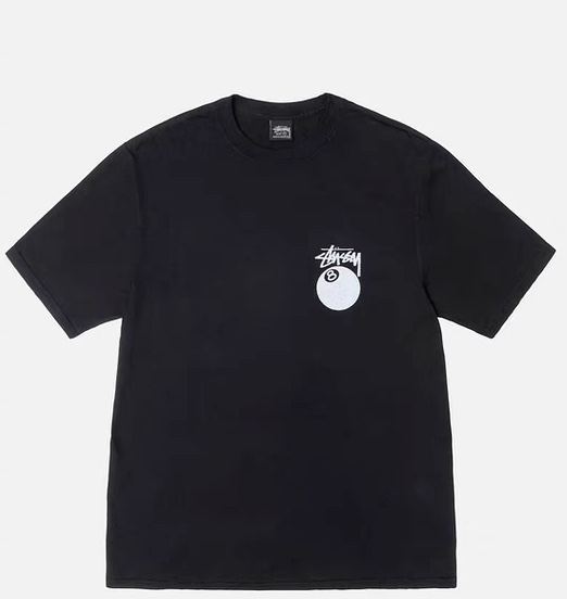 Stussy 8 Ball Pigment Dyed T-Shirt 'Black'（1905022）