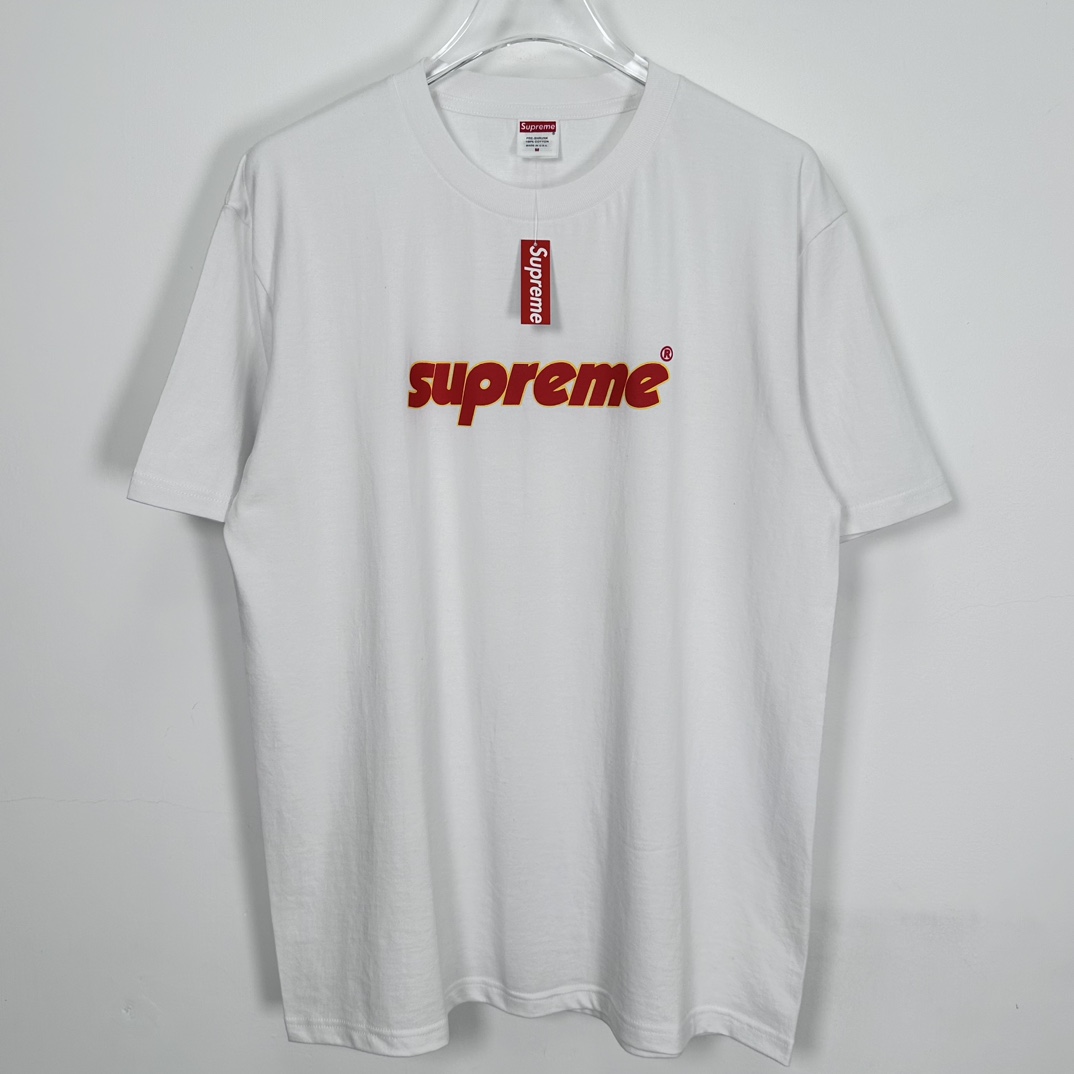 Supreme Pinline Tee White（SUP-SS24-153）