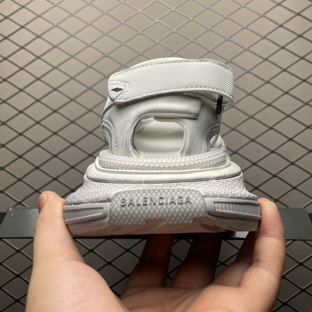 Balenciaga white men's 3XL sandals（786959W3XLT9191）