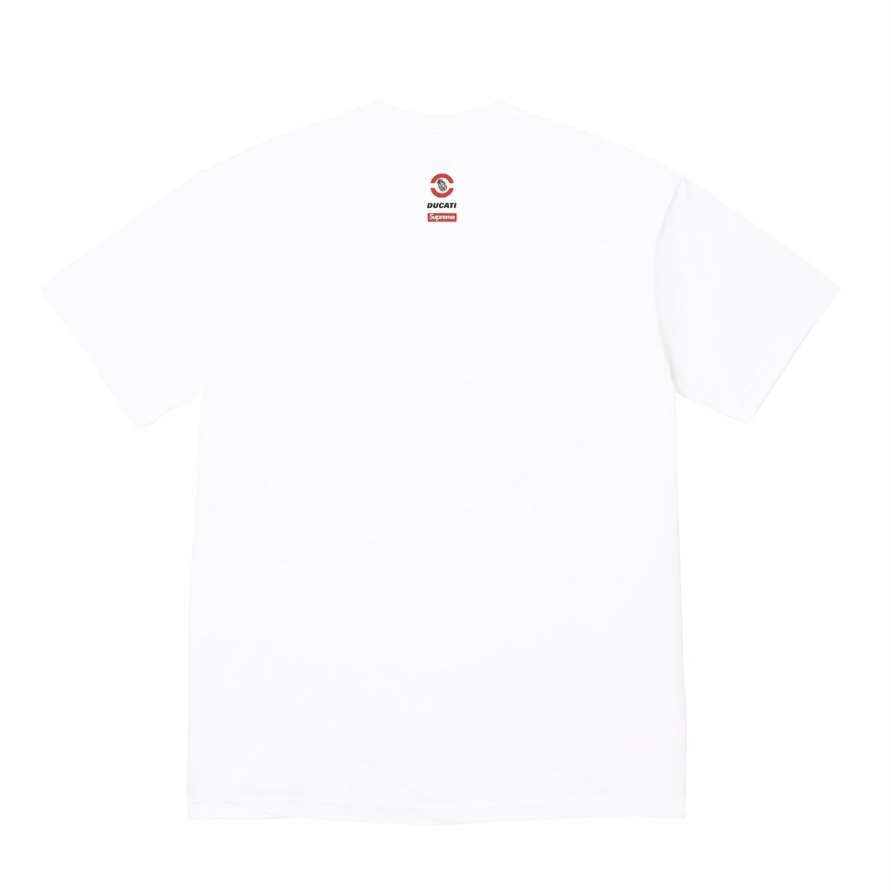 Supreme Ducati Bike Tee white（SUP-SS24-279-1）