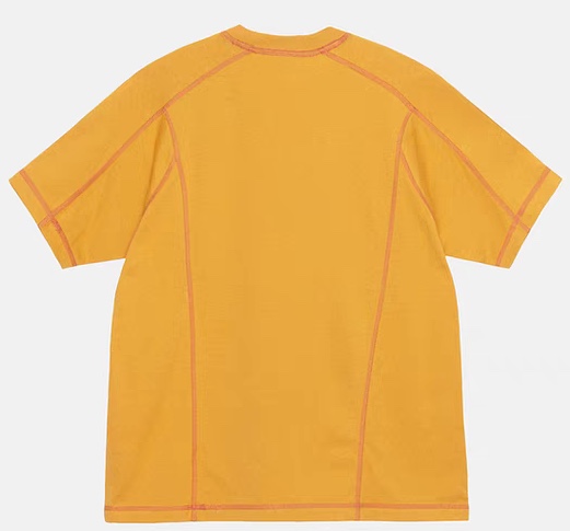 Stüssy Wave Short Sleeve Crew 'yellow'（1140348）