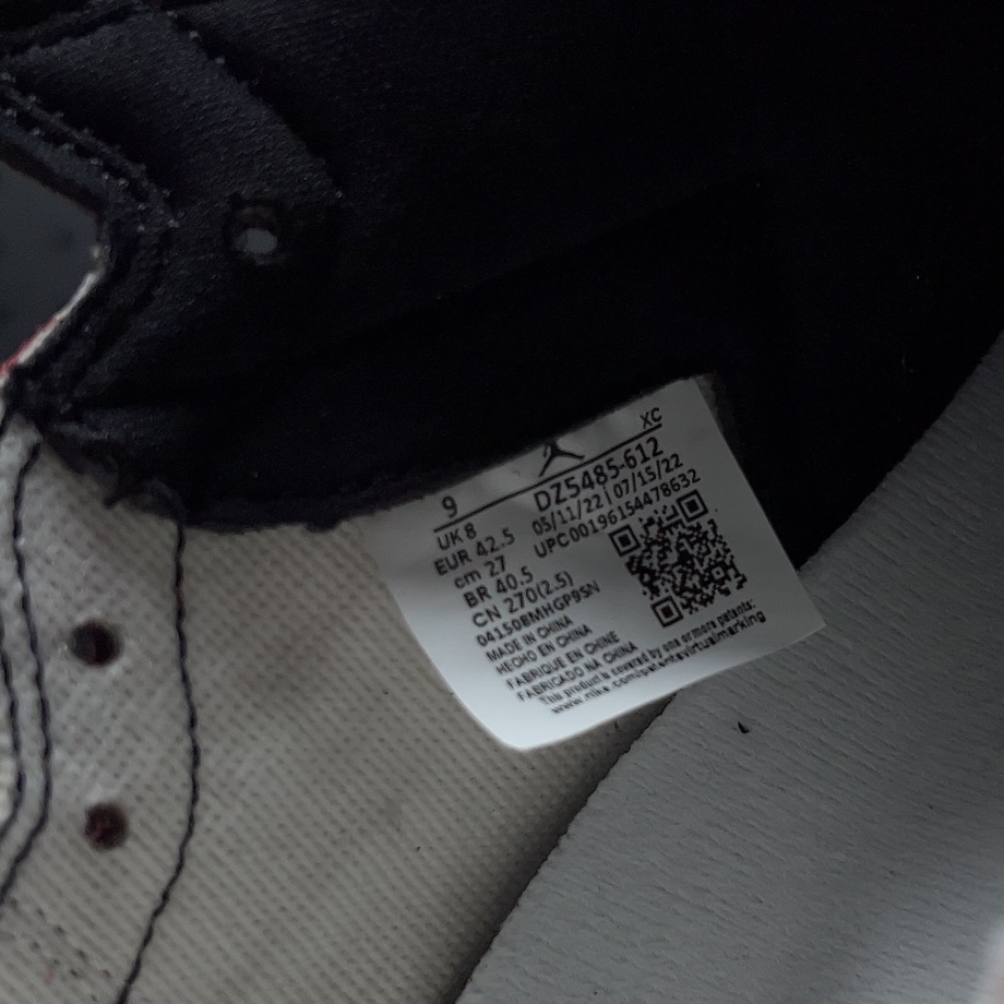 Nike Air Jordan 1 High OG "Lost & Found/Chicago"（DZ5485-612）