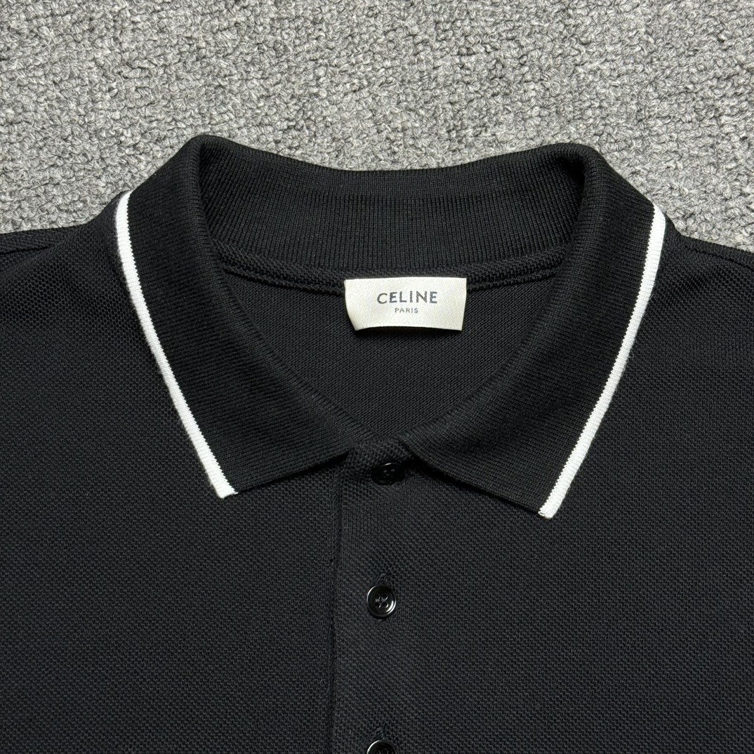 Celine Classic polo shirt in cotton piqué (2X75H626U-38AW）