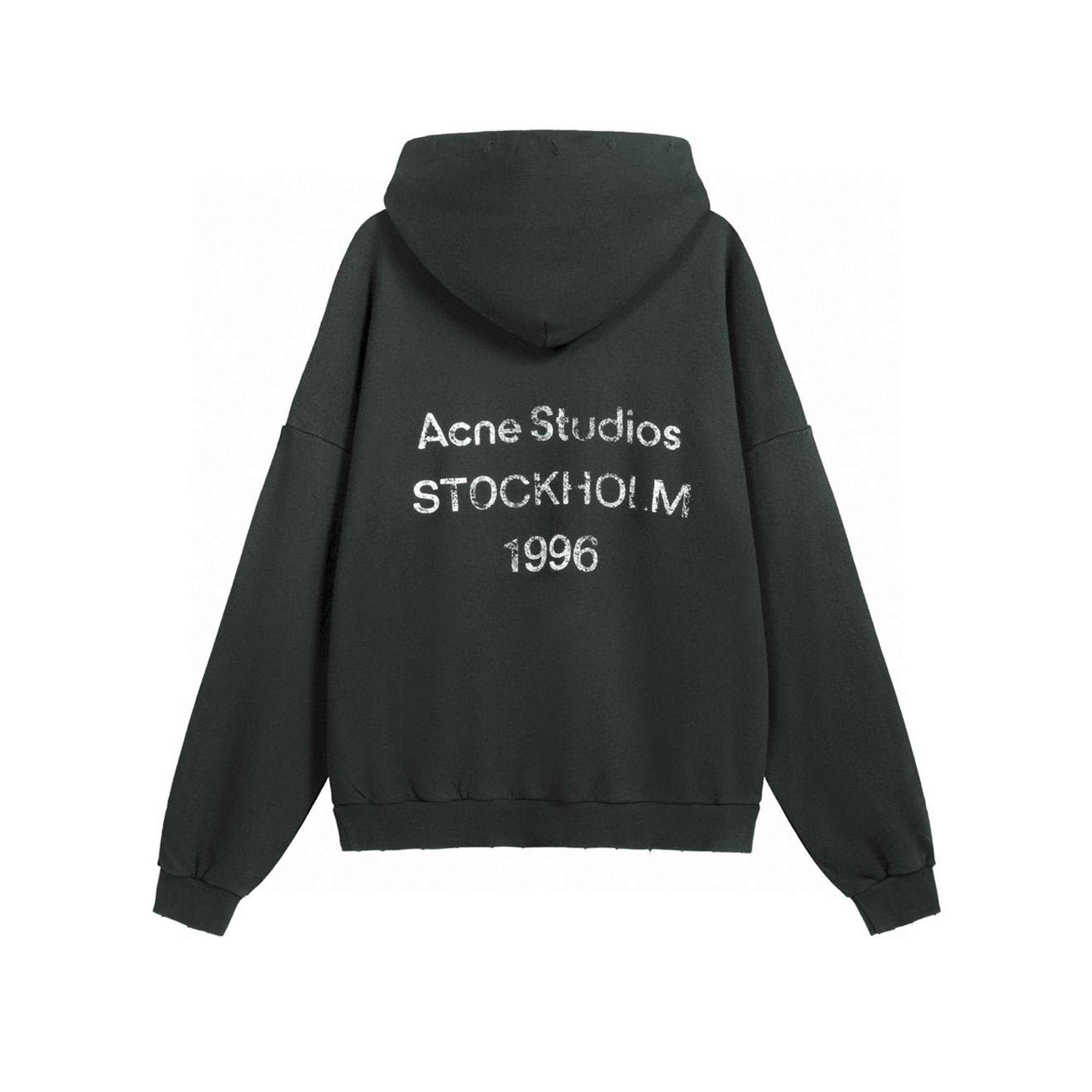 ACNE STUDIOS Men's Back Logo Garment Dyed Hood (CI0136900）