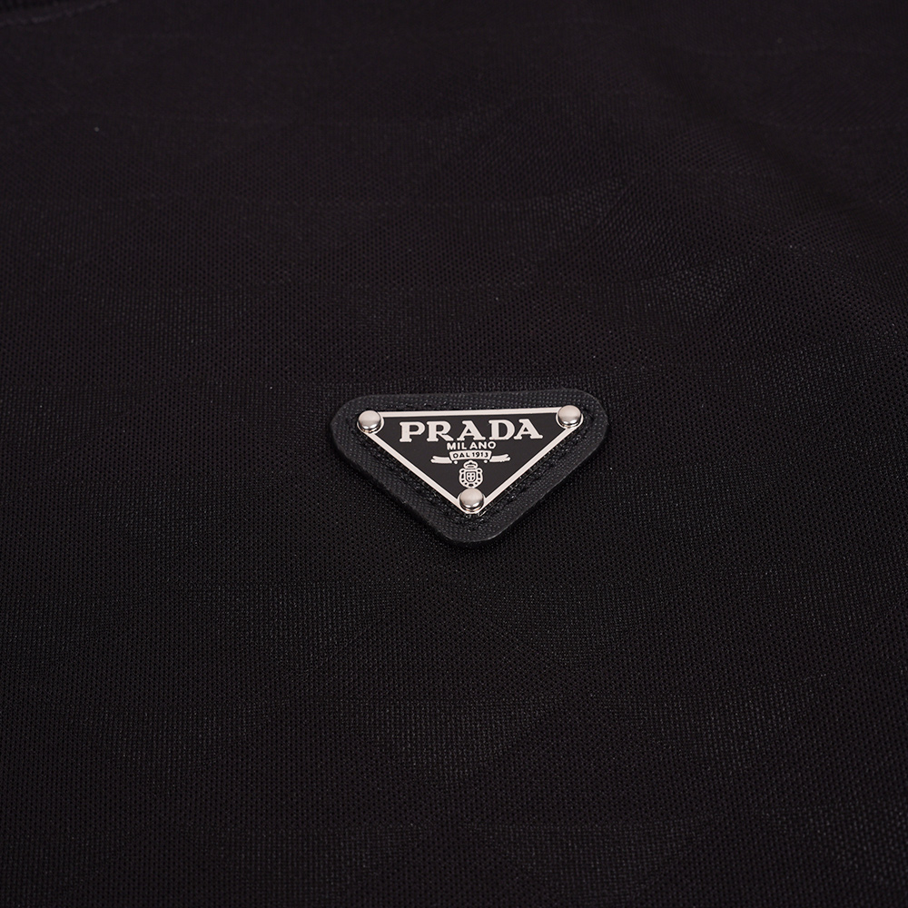 PRADA Monogram Sweatshirt with Triangle Logo (UJL67B-147M-F0002-S-OOO）