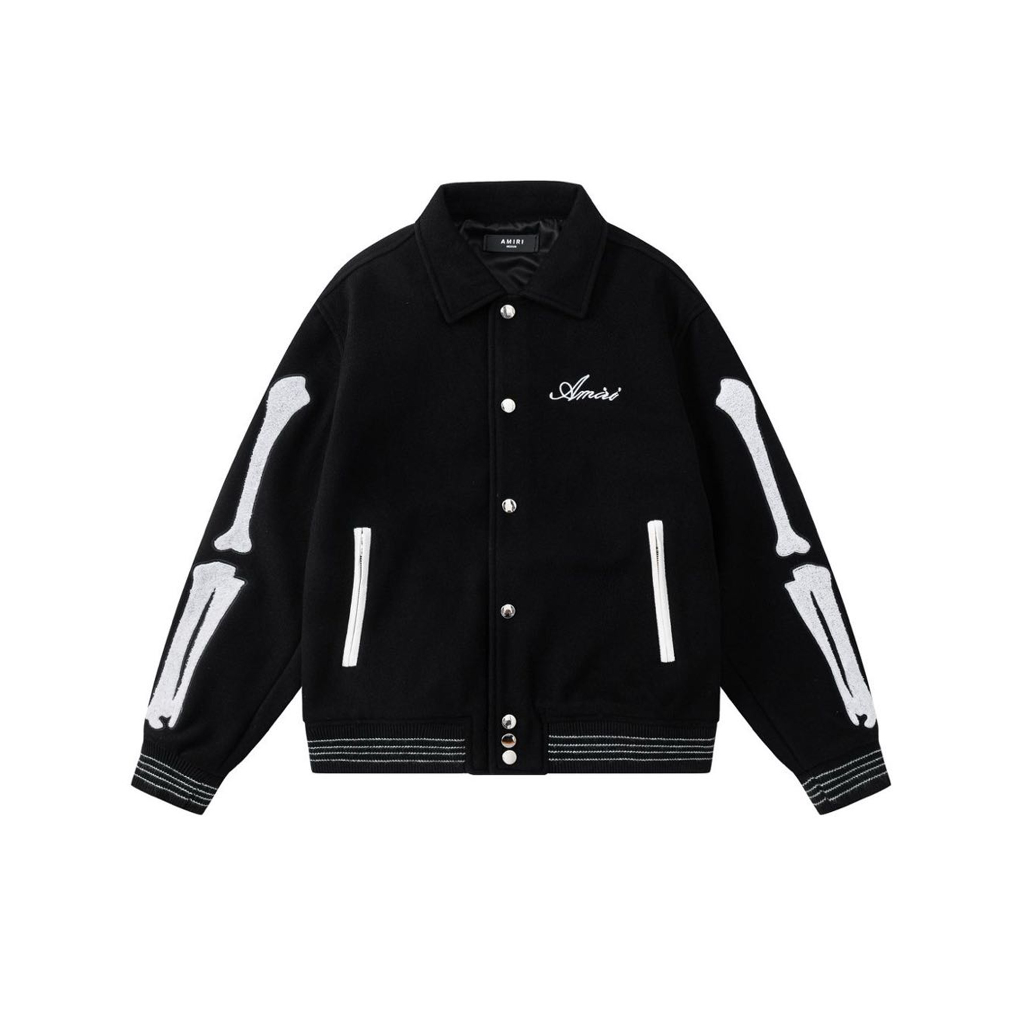 Amiri Bones Varsity Jacket (PS22MOS102）