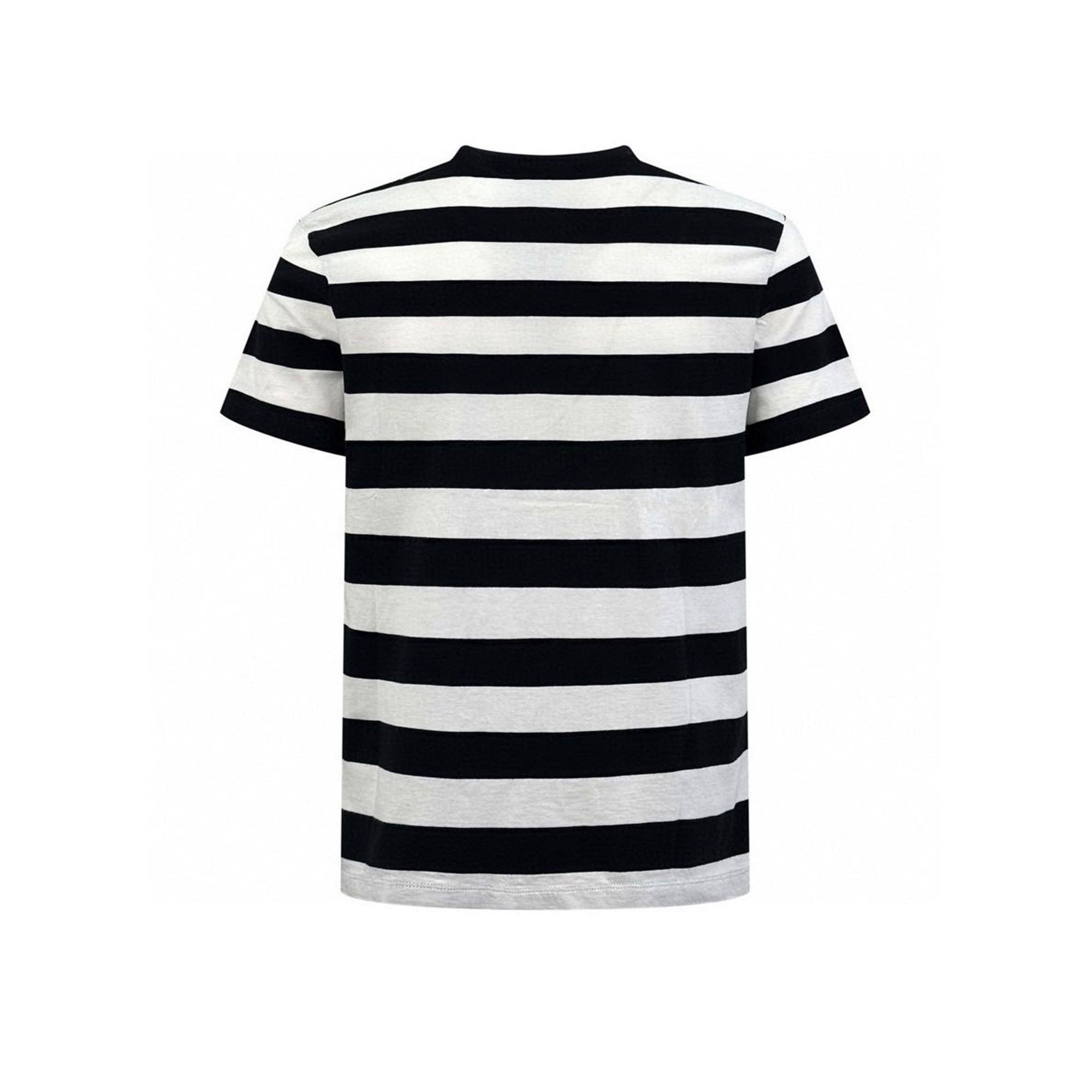 CELINE Triomphe Cotton Plain Knit Loose-fitting T-shirt - Black/White(RX02Q326E-38AW）