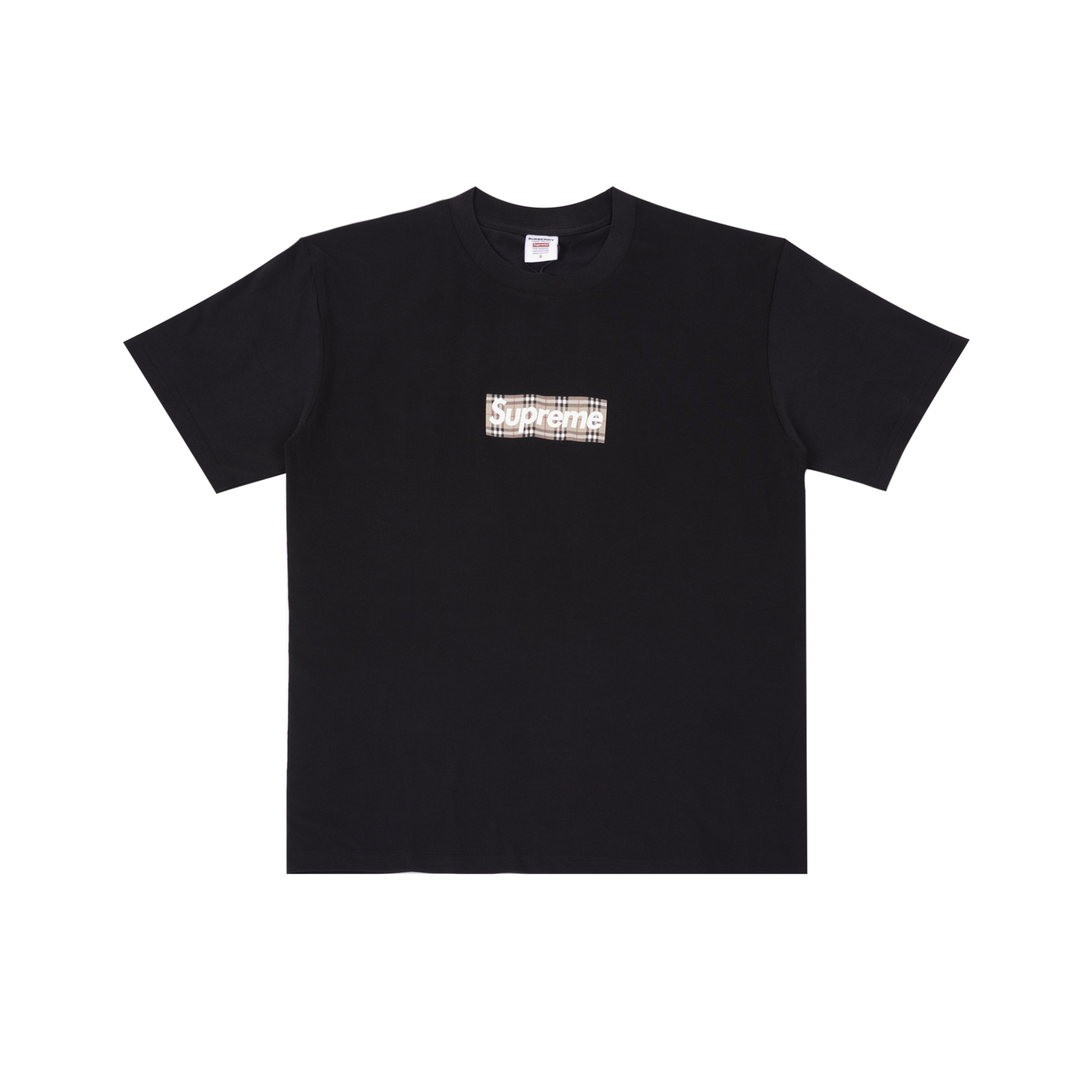Supreme x Burberry  Box Logo Tee "Black"（SUP-SS22-128）