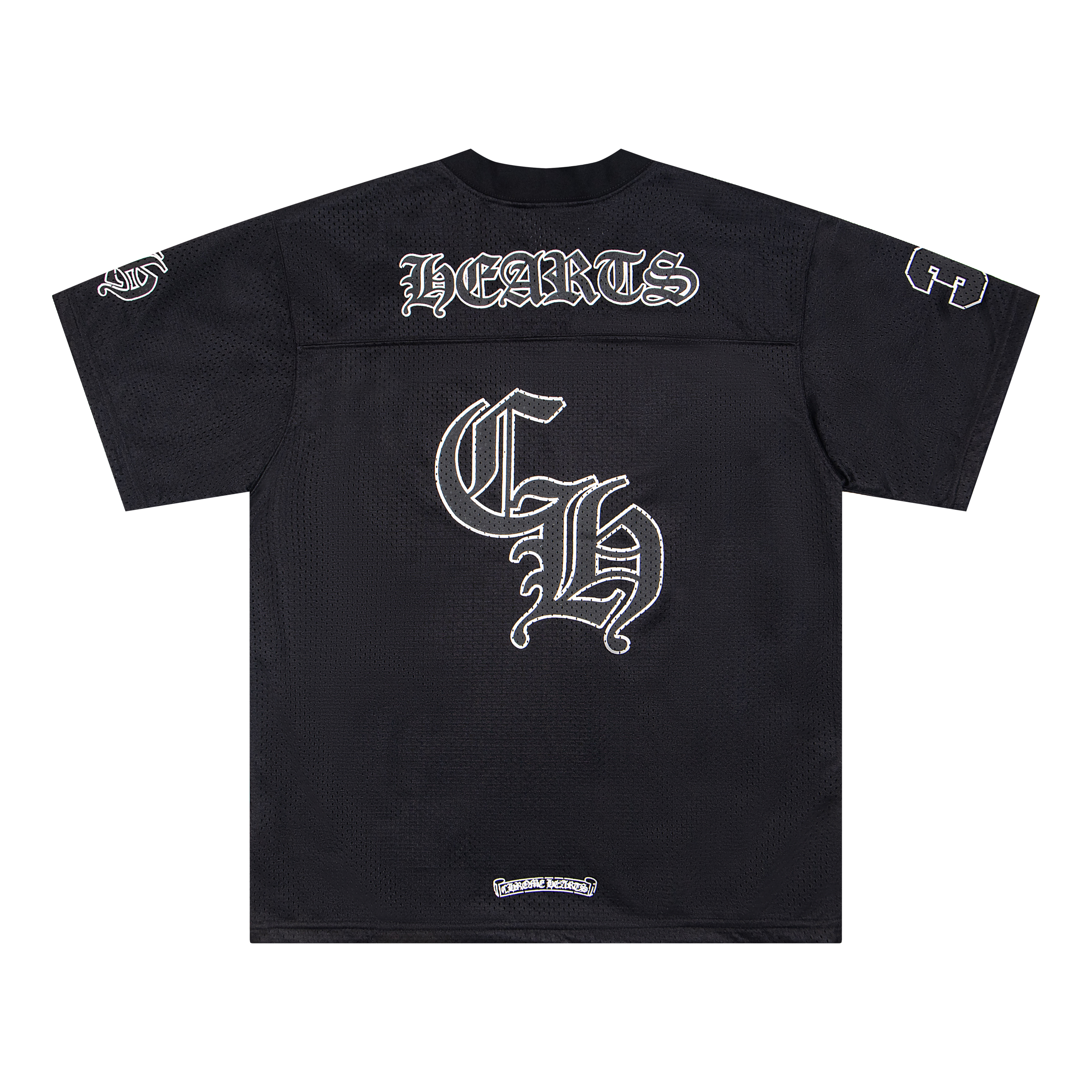 Chrome Hearts Mesh Stadium Football Jersey Black(CH-T20231186）