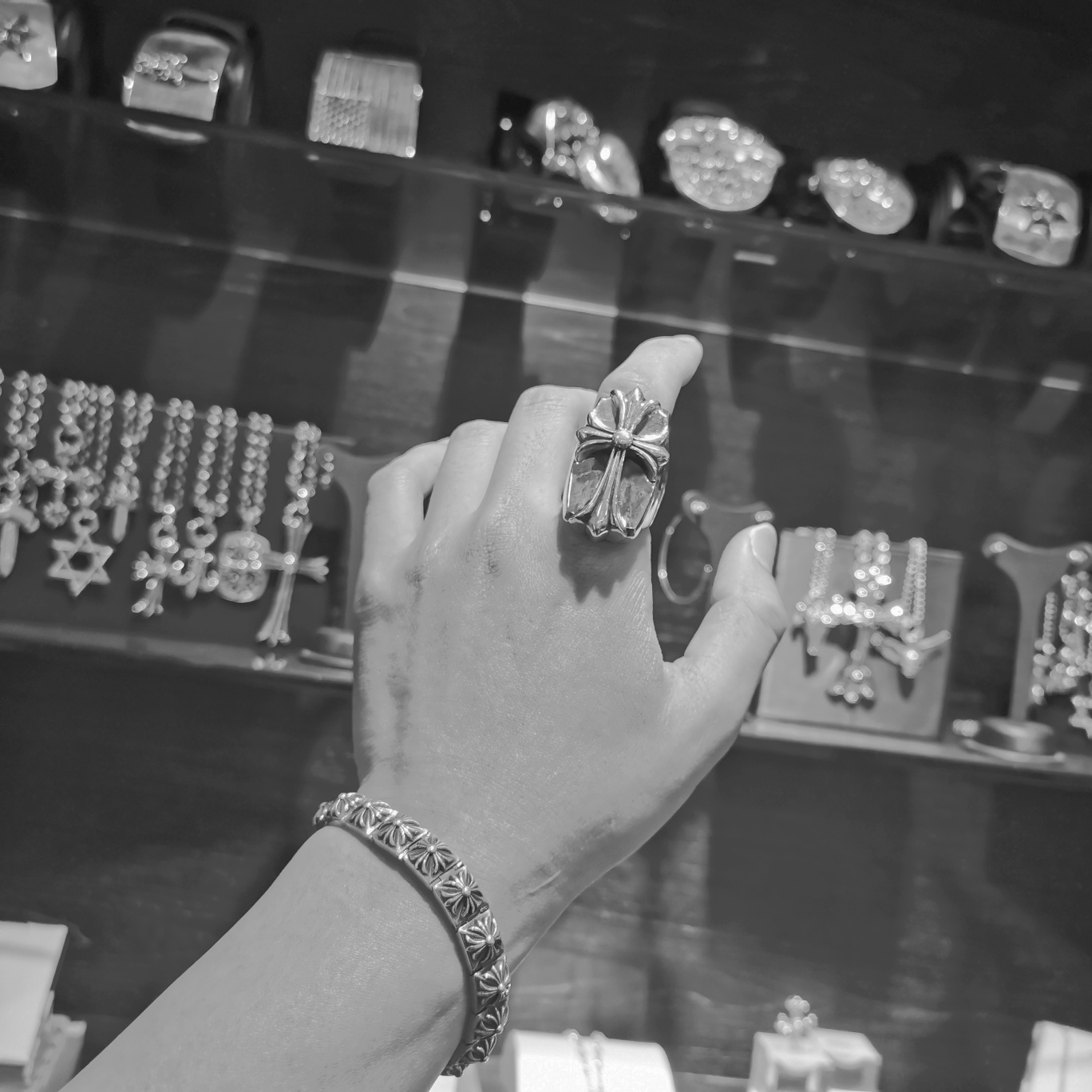 Chrome hearts cross ring（CHROME HEARTS 297）