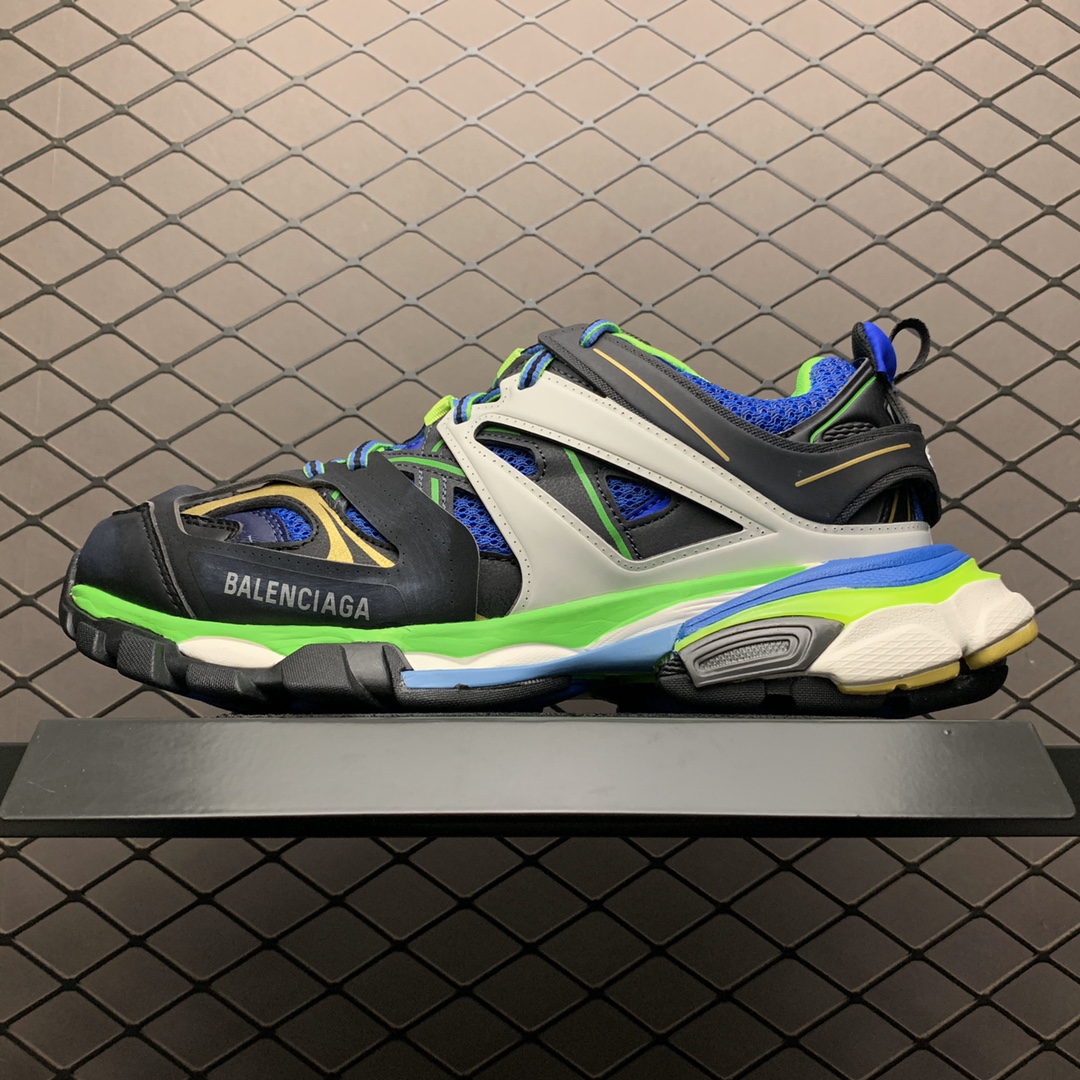 Balenciaga Track Sneaker 'Black Blue'（542023W1GB31097）
